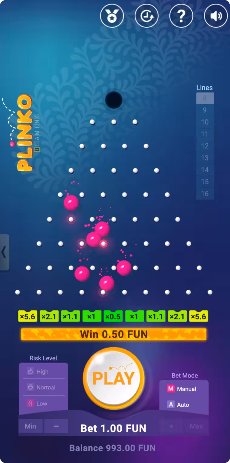 Plinko online high risk