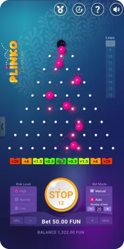 How to play Plinko in Australia Autoplay Feature