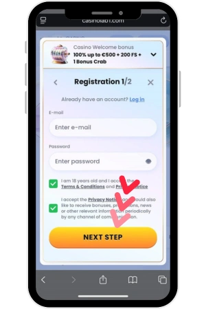 Inserisci Email e Password Plinko
