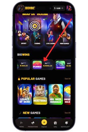 Pick Plinko game UK
