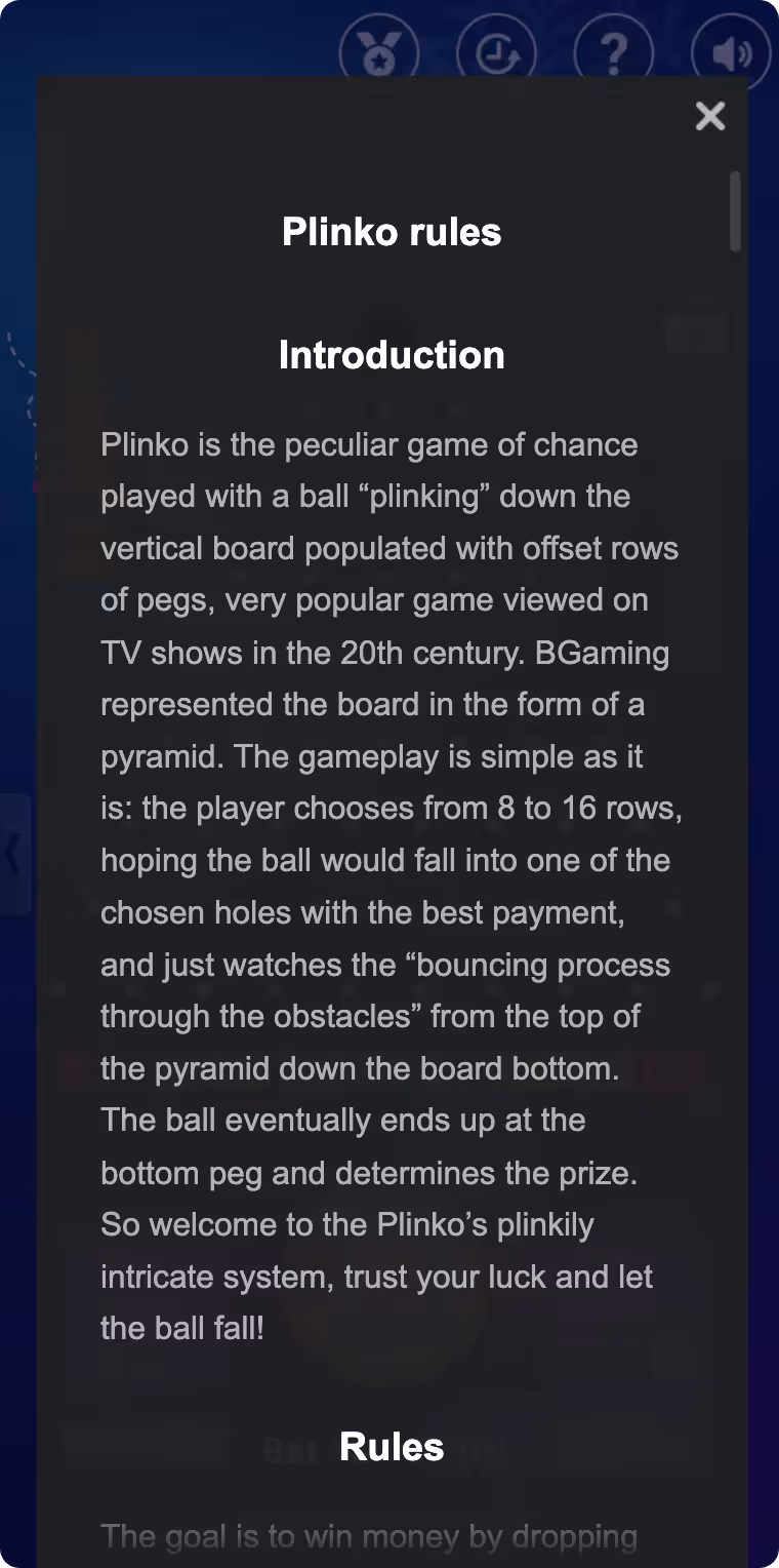 Plinko gambling history UK