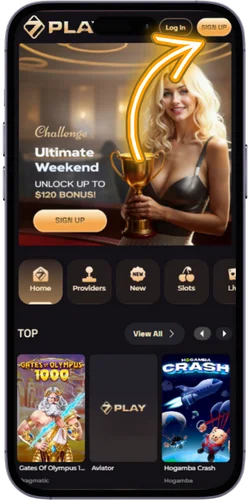 Visit the official 7Play Casino website:
