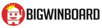 BigWinBoard logo with smiling robot face on a red circle background